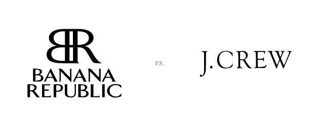 banana republic vs J crew